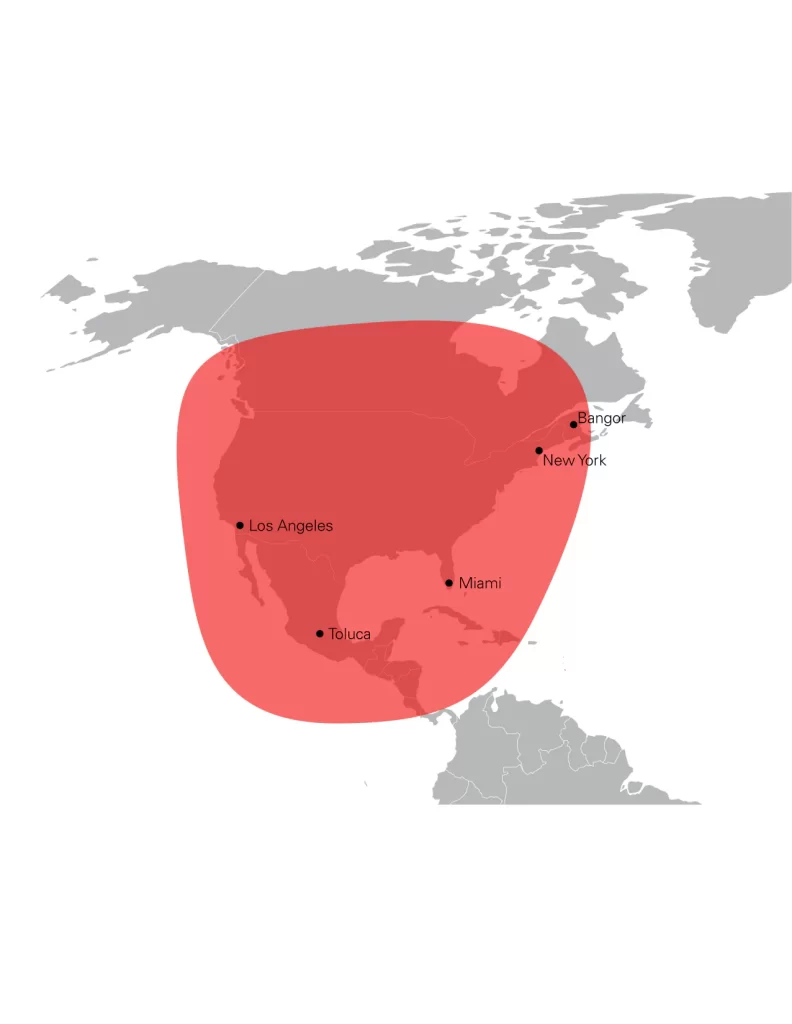 Advanced Air King Air 350 Jet Center LA - Plane Route Map